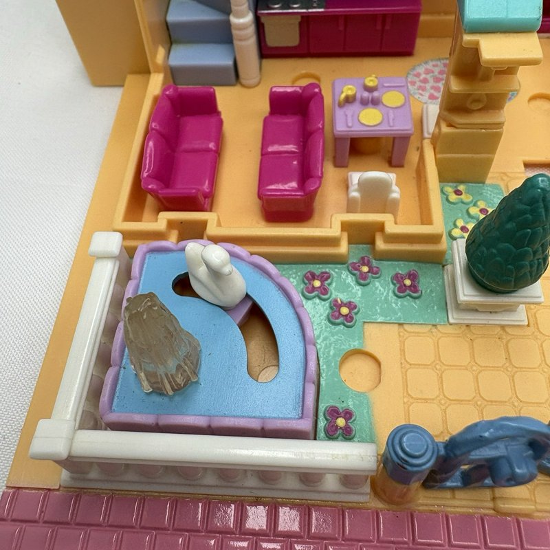 Polly Pocket Bluebird 1994 Villa & Unicorn Meadow Lot Incomplete Figures