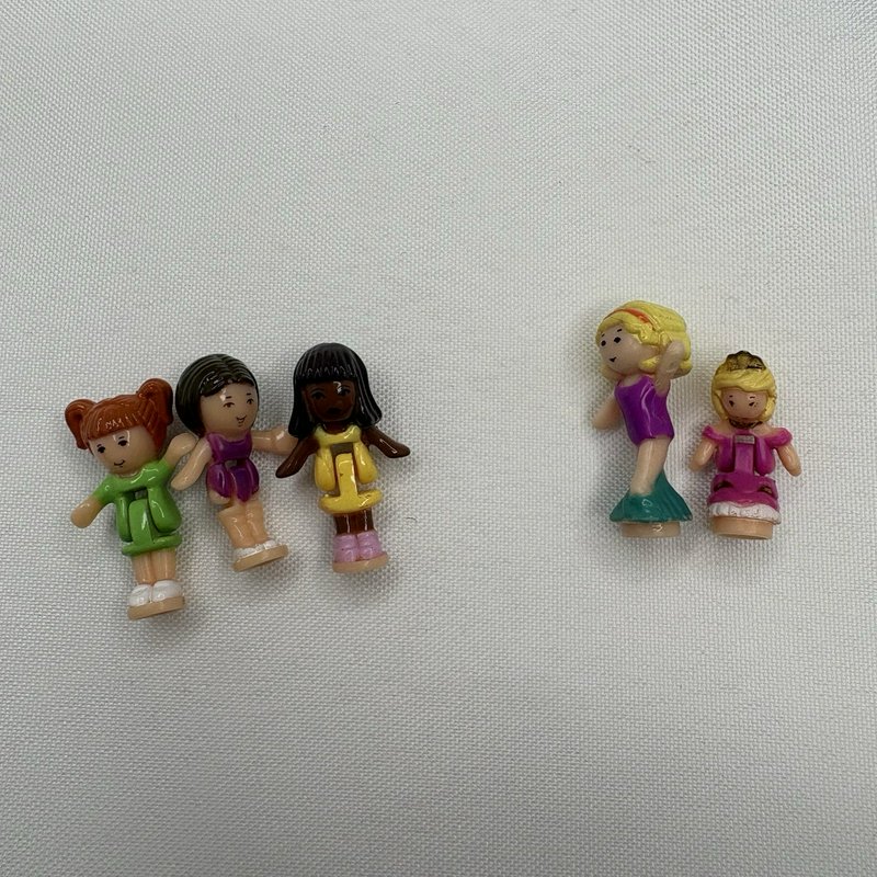 Polly Pocket Bluebird 1994 Villa & Unicorn Meadow Lot Incomplete Figures