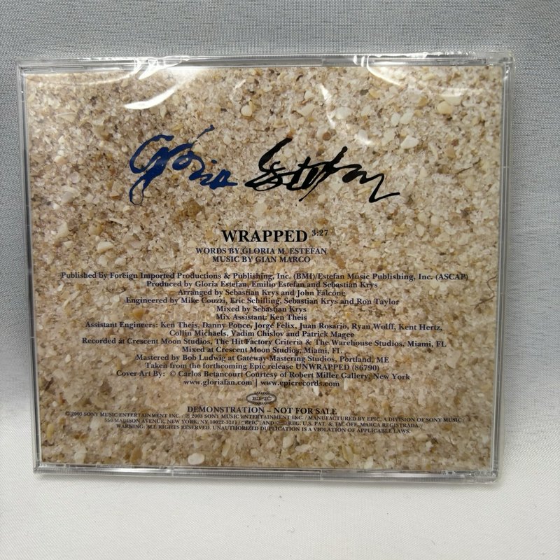 Gloria Estefan Wrapped Promo CD Single Sealed 2003 Epic Demo 