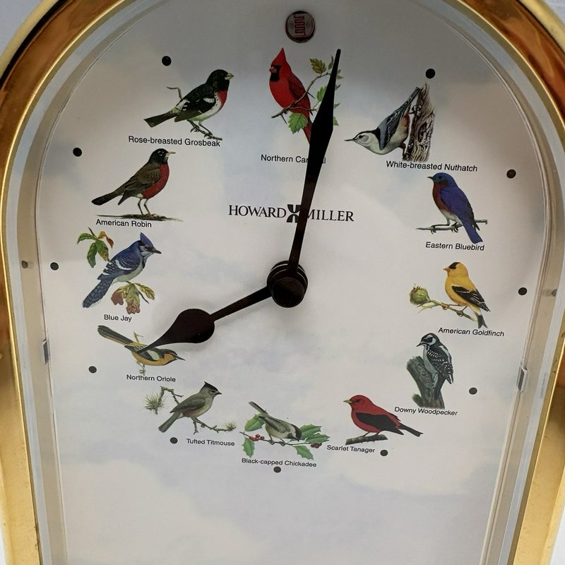 Howard Miller Song Birds of North America III Clock 645-405 Bird Song w/ Box
