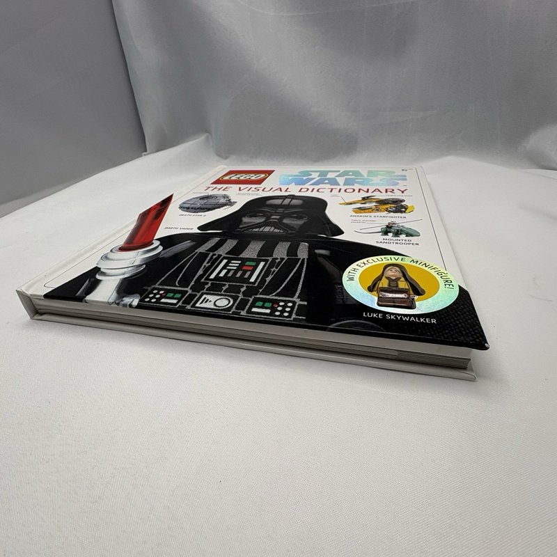 LEGO Star Wars The Visual Dictionary 2009 Hardcover w/ Exclusive Luke Figure