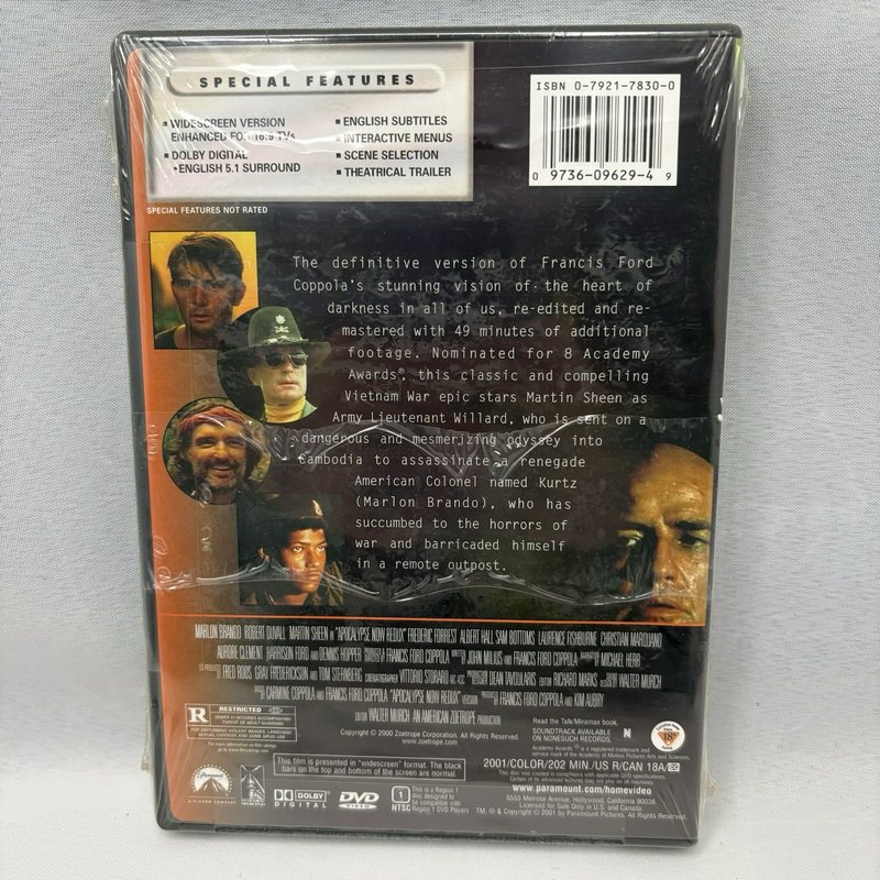 Apocalypse Now Redux DVD 2001 Widescreen Collection Sealed New Francis Coppola