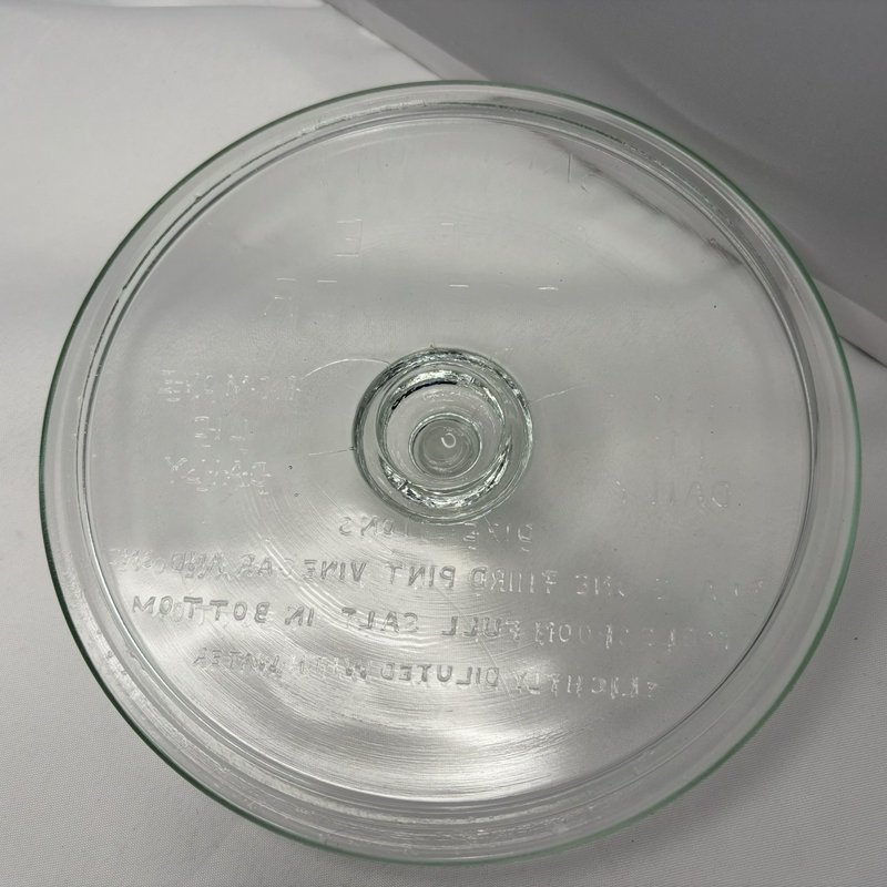 Vintage Glass Sanitary Cheese Preserver Covered Cheese Keeper 7.25” Embossed Lid