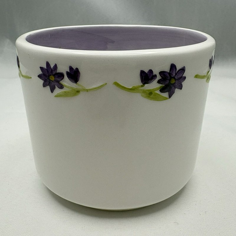 Waxessories Daughter Friendship Light Votive Candle Holder Purple Floral
