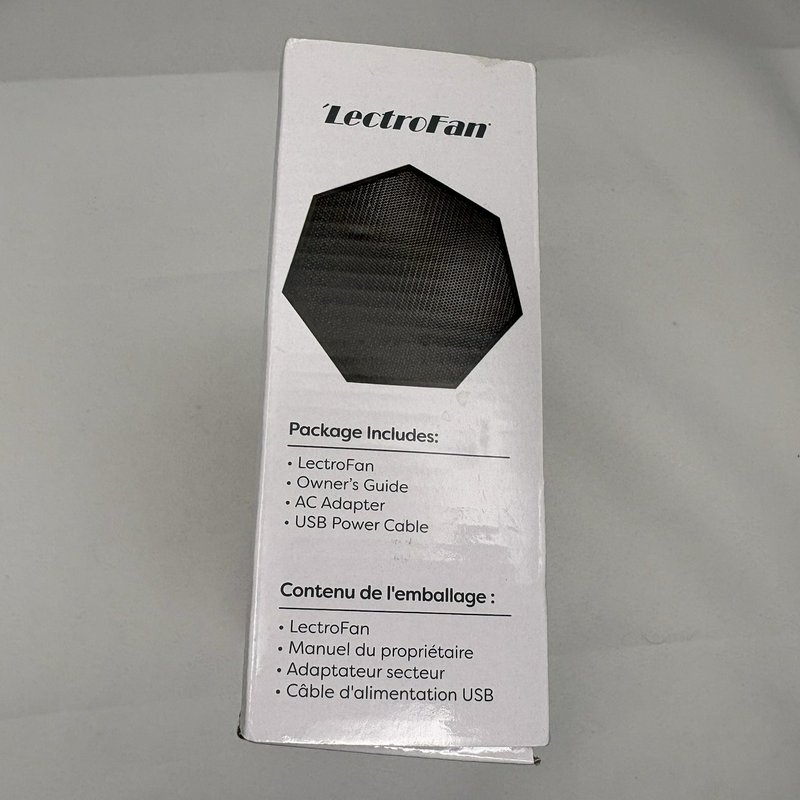 LectroFan ASM1007-KR White Noise Fan Sound Machine Black Open Box Tested