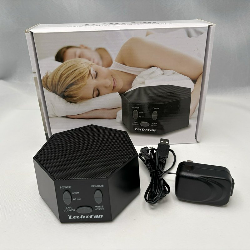 LectroFan ASM1007-KR White Noise Fan Sound Machine Black Open Box Tested