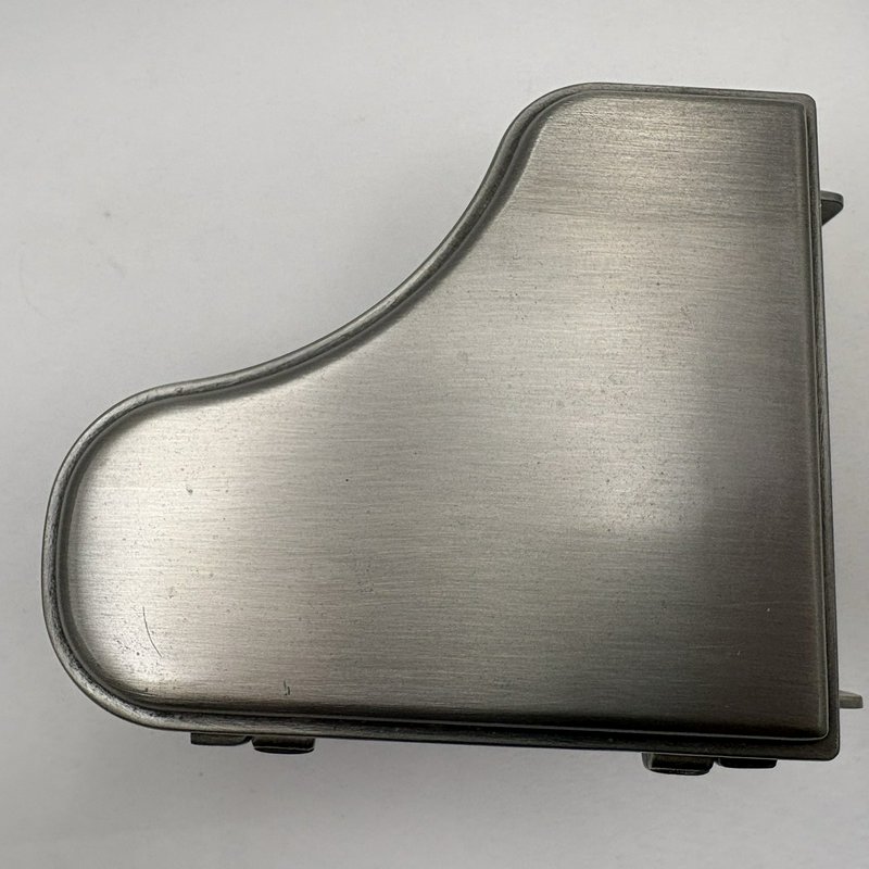 Mini Grand Piano Trinket Jewelry Box Pewter Tone Velvet Lined Decorative Case