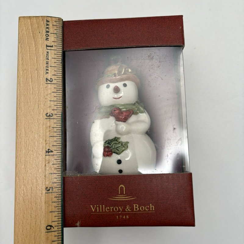 Villeroy & Boch Festive Ornaments Mr Snowman 14-5379-6852 Retired Boxed