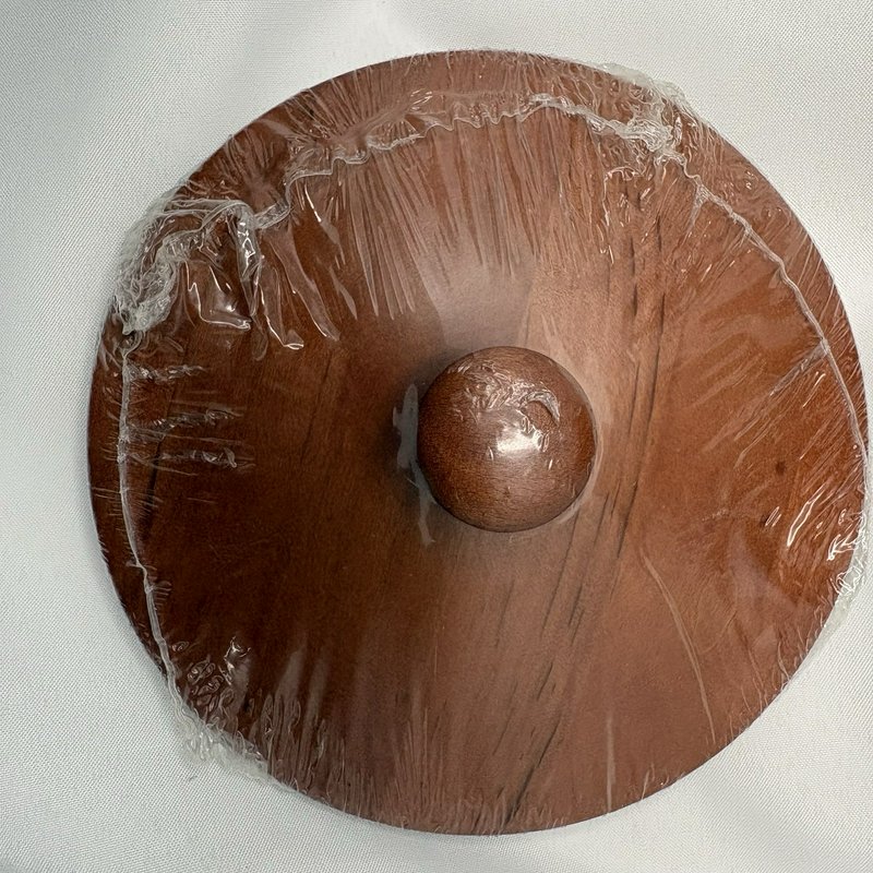 Longaberger Small Cauldron Basket Cinnamon WoodCrafts Lid Protector 2008