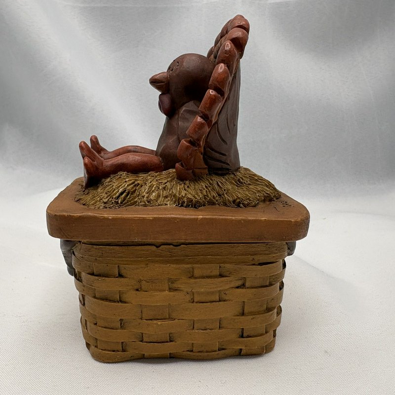 Suzi Skoglund Blossom Bucket Turkey Basket Trinket Box Thanksgiving Fall Decor