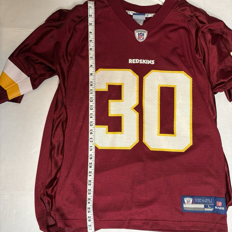 Landry 30 Washington Redskins Jersey Mens L Red NFL Football Reebok Equipment