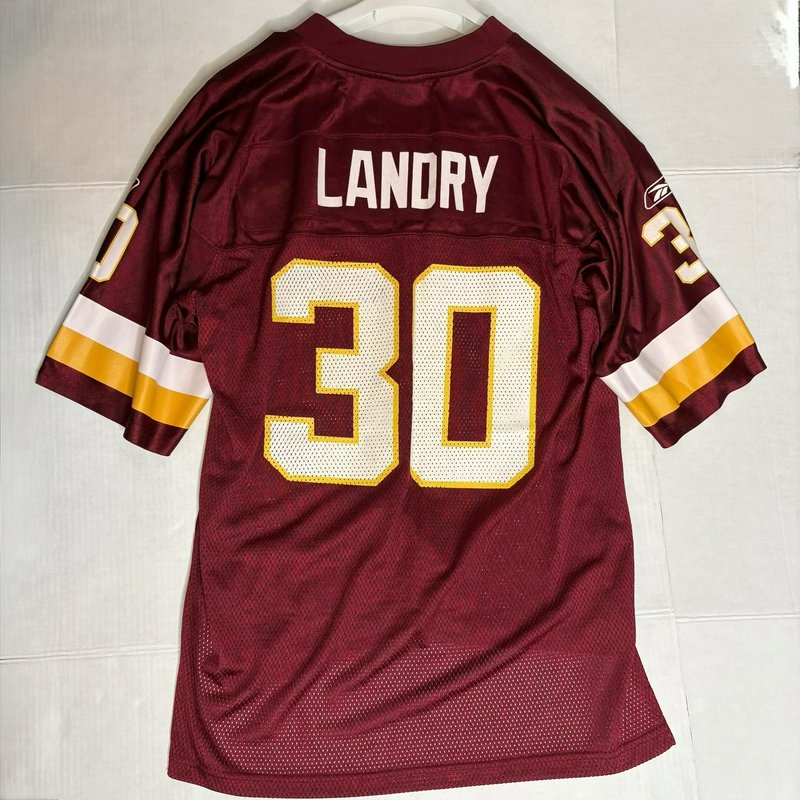 Landry 30 Washington Redskins Jersey Mens L Red NFL Football Reebok Equipment