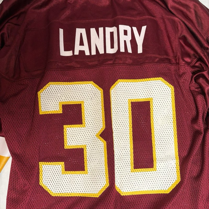 Landry 30 Washington Redskins Jersey Mens L Red NFL Football Reebok Equipment