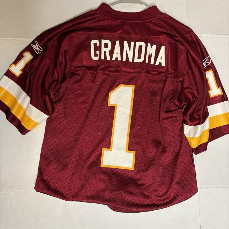 Reebok Washington Redskins "Grandma" Number 1 NFL Jersey Medium
