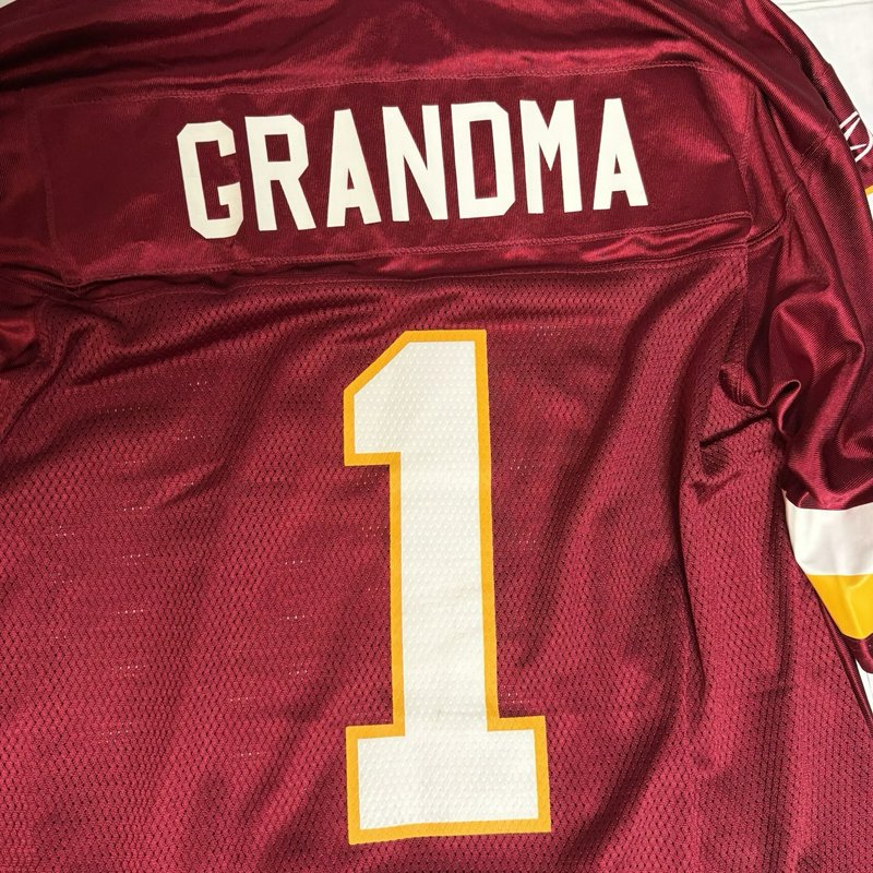 Reebok Washington Redskins "Grandma" Number 1 NFL Jersey Medium