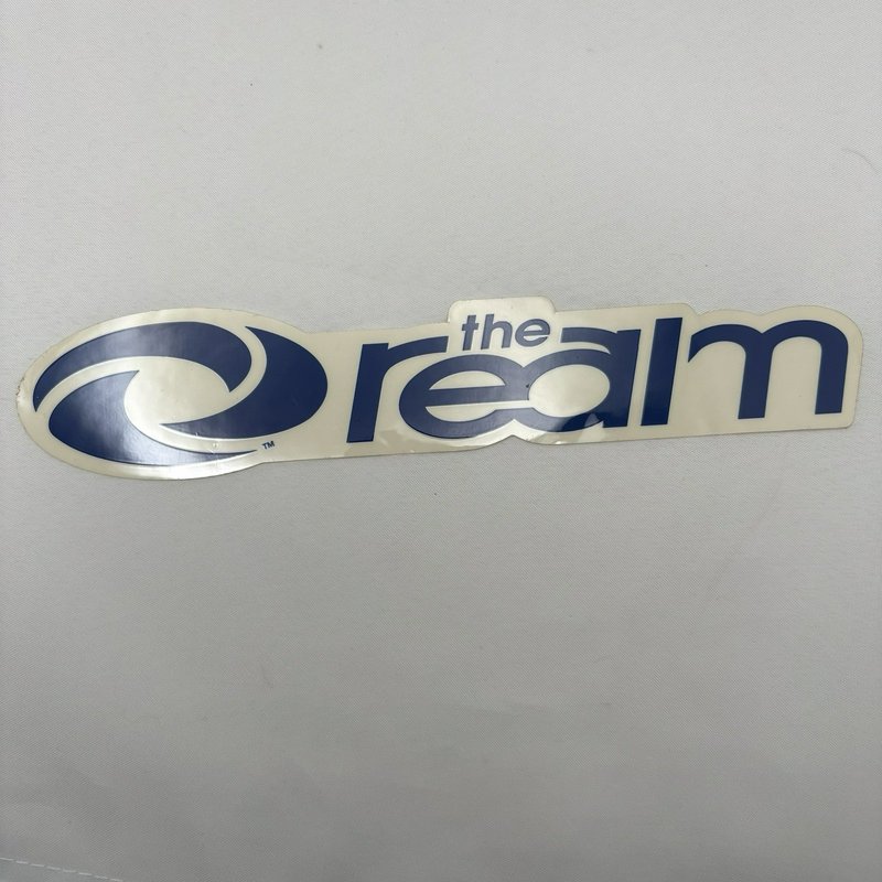 Vintage 1990s The Realm Surfboards Surf Stickers Decals Logo Lot of 5 Y2K