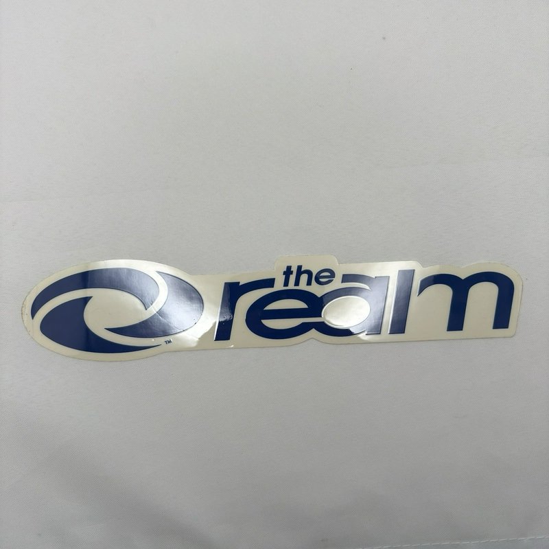 Vintage 1990s The Realm Surfboards Surf Stickers Decals Logo Lot of 5 Y2K