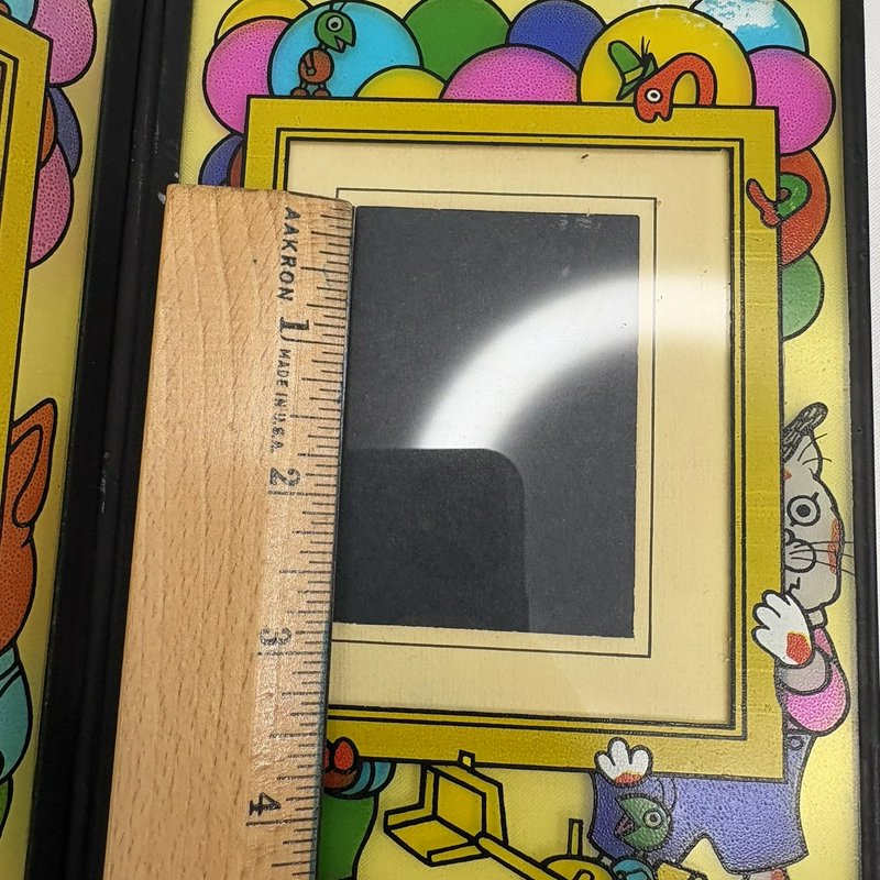 Richard Scarry 1979 Vintage Double Foldable 2-Photo Frame 4x3 Cartoon