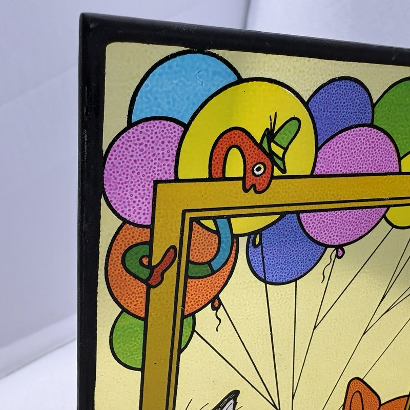 Richard Scarry 1979 Vintage Double Foldable 2-Photo Frame 4x3 Cartoon
