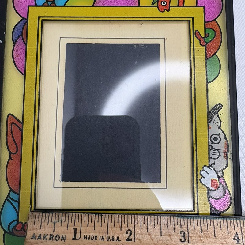 Richard Scarry 1979 Vintage Double Foldable 2-Photo Frame 4x3 Cartoon