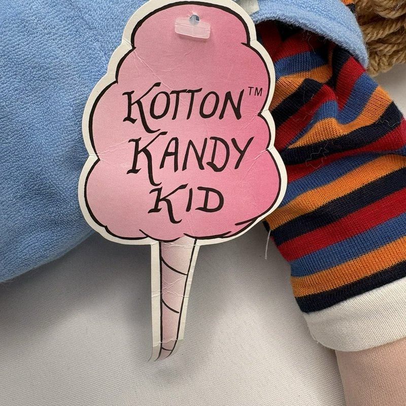 1983 Kotton Kandy Kid Thumb Sucker Doll Cloth Hands Smile International 18”