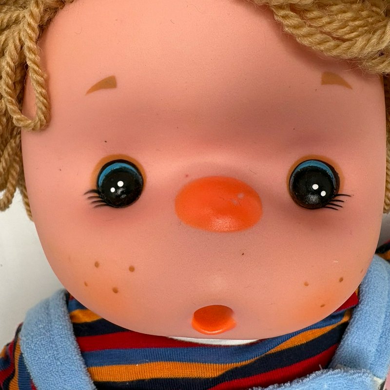 1983 Kotton Kandy Kid Thumb Sucker Doll Cloth Hands Smile International 18”