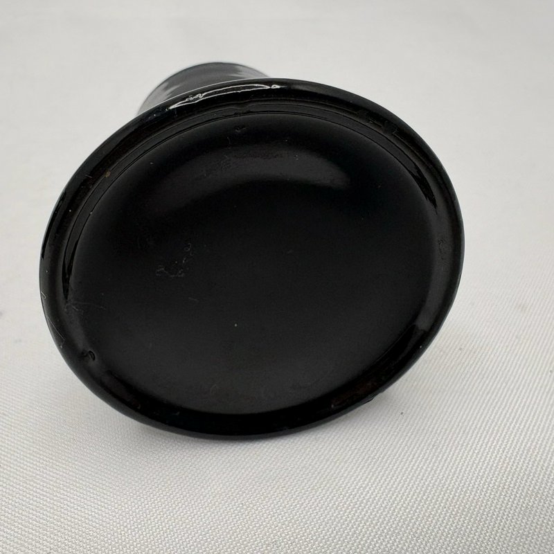Black Lacquerware Abalone Mother of Pearl Toothpick Floral Box 3"