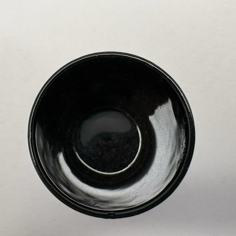 Black Lacquerware Abalone Mother of Pearl Toothpick Floral Box 3"